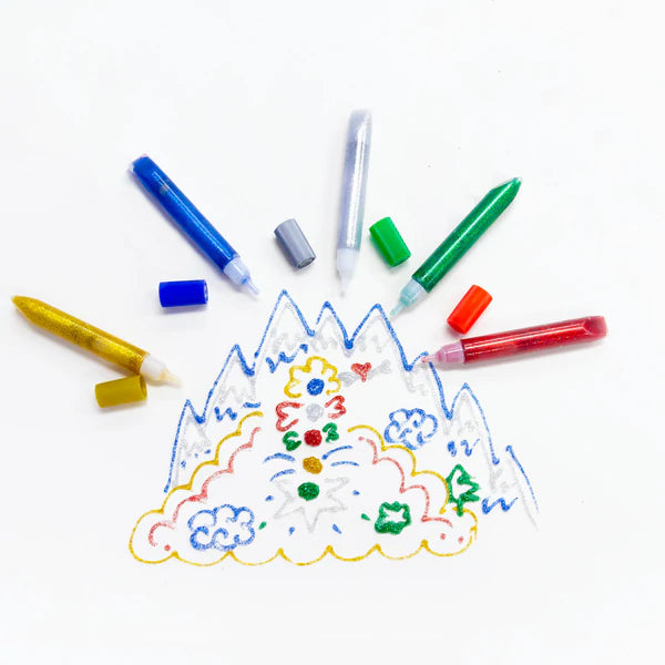 BAZIC 15mL Classic Glitter Glue Pen (6/Pack) Sold in 24 Units