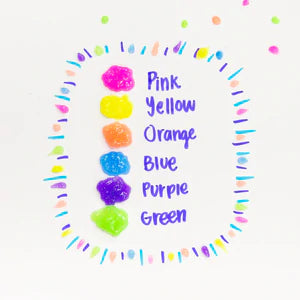 6.76 Oz. (200 mL) Neon Color Glitter Glue Sold in 12 Units