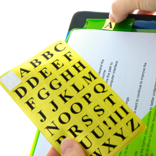 BAZIC Gold Foil Alphabet Label (378/Pack) Sold in 24 Units