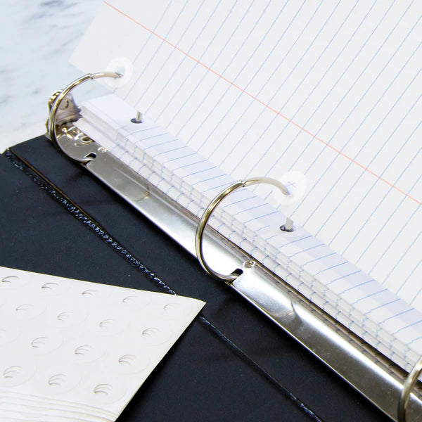 BAZIC White Round Reinforcement Label (544/Pack) Sold in 24 Units