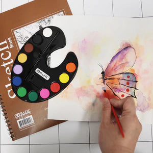 12 Ct. Color Watercolor w/ Brush Sold in 24 Units