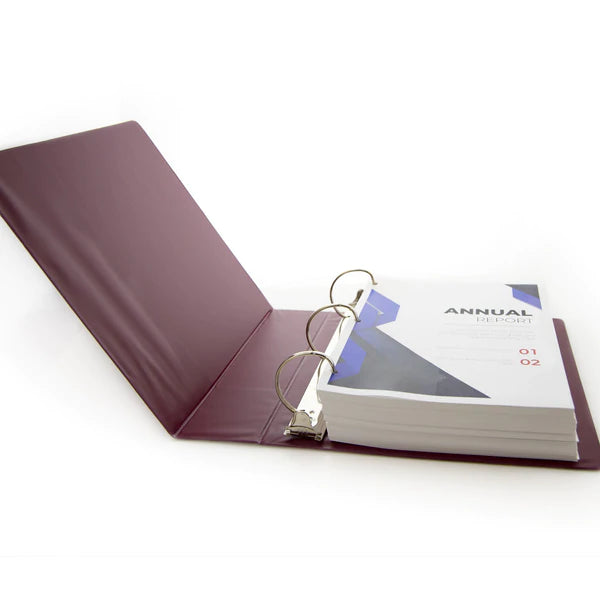 BAZIC 3" Green Slant D-Ring View Binder w/ 2 Pockets Sold in 12 Units
