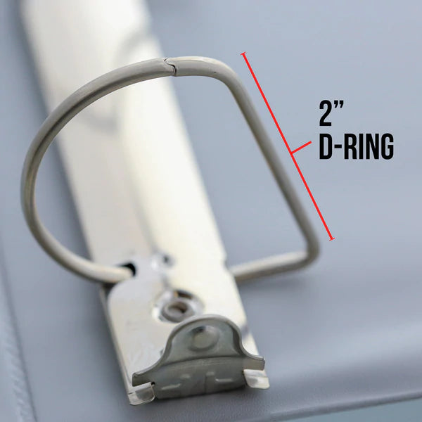 BAZIC 2" Green Slant D-Ring View Binder w/ 2 Pockets Sold in 12 Units