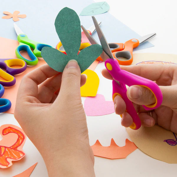 BAZIC 5" Soft Grip Pointed Tip Stainless Steel Scissors Sold in 24 Units