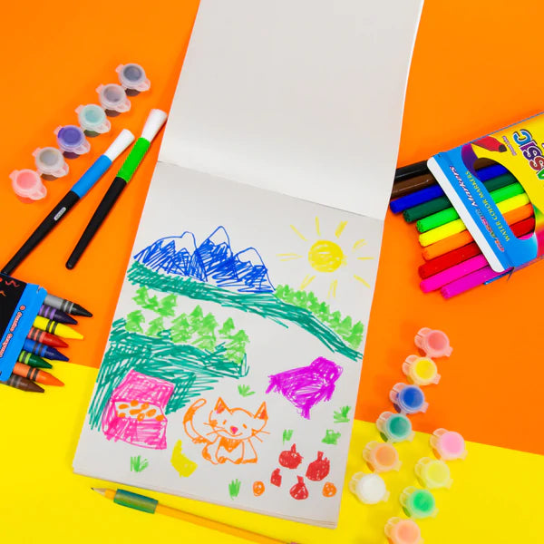 BAZIC 12 Color 5mL Kids' Paint w/ Brush Sold in 24 Units