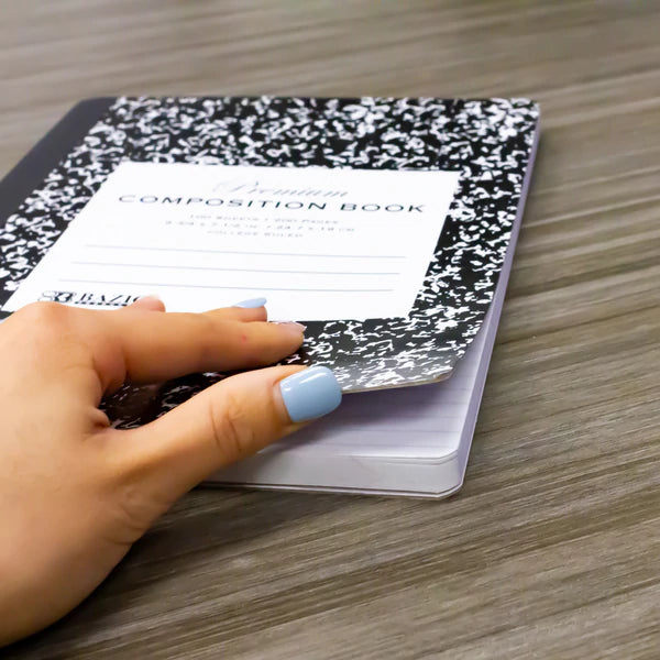 BAZIC C/R 100 Ct. Premium Black Marble Composition Book Sold in 48 Units