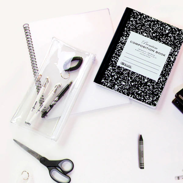 BAZIC C/R 100 Ct. Premium Black Marble Composition Book Sold in 48 Units