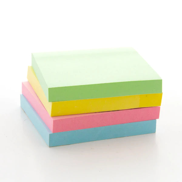 BAZIC 100 Ct. 3" X 3" Stick On Note (12/Shrink) Sold in 12 Units