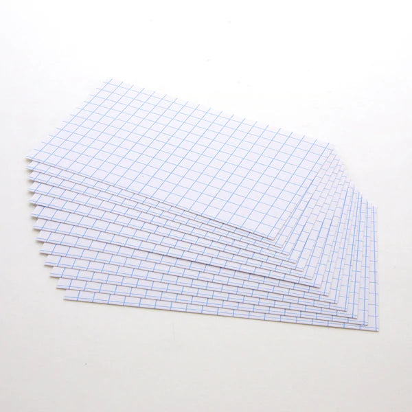 BAZIC 100 Ct. 3" X 5" Quad Ruled 4-1" White Index Card Sold in 36 Units