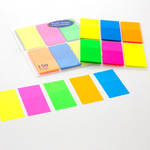 BAZIC 25 Ct. 1" X 1.7" Neon Color Standard Flags (6/Pack) Sold in 24 Units