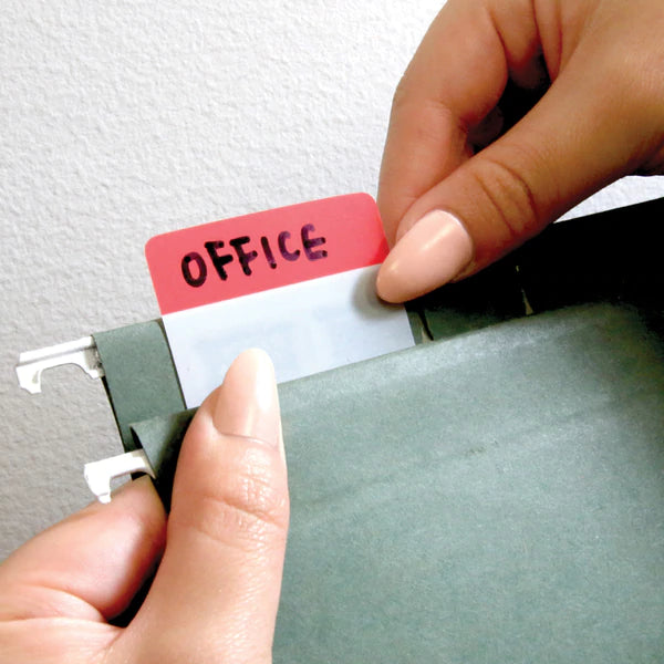 BAZIC 6 Ct. 2" x 1.5" Filing Tabs (5/Pack) Sold in 24 Units