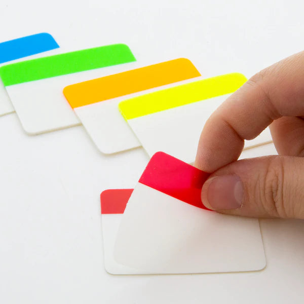 BAZIC 6 Ct. 2" x 1.5" Filing Tabs (5/Pack) Sold in 24 Units