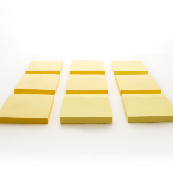 BAZIC 100 Ct. 3" X 3" Yellow Stick On Notes (12/Shrink) Sold in 12 Units