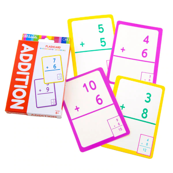BAZIC Addition Flash Cards (36/Pack) Sold in 24 Units