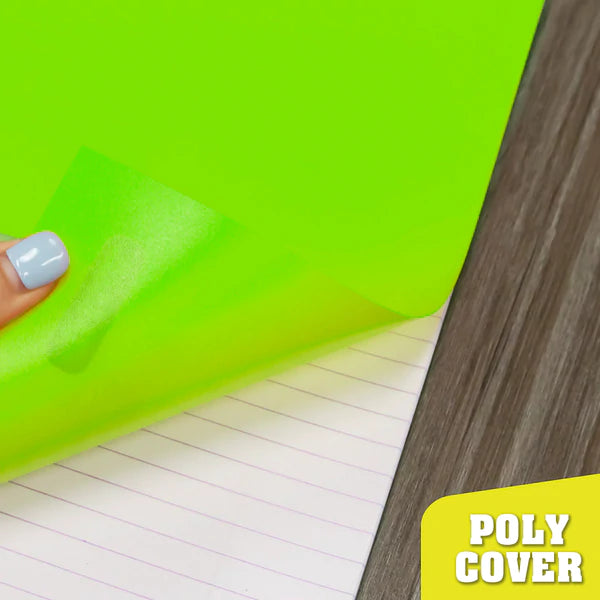 BAZIC C/R 100 Ct. 1-Subject Poly Cover Spiral Notebook Sold in 24 Units