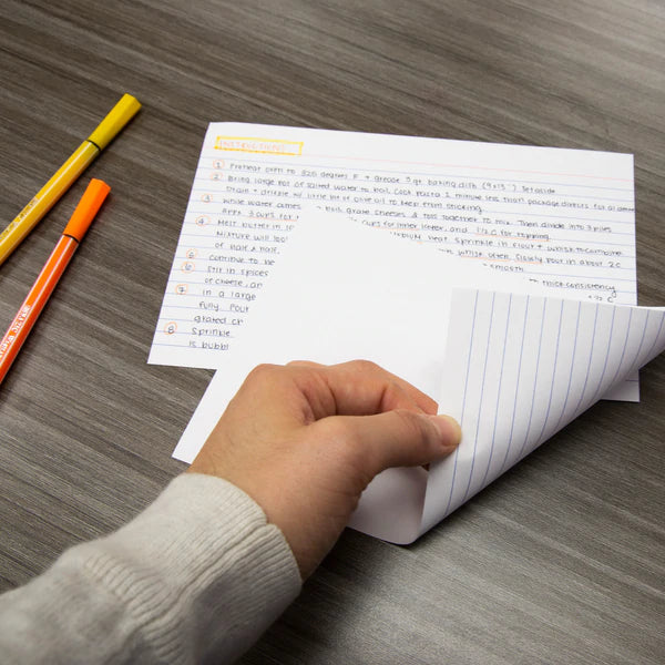 BAZIC 50 Ct. 5" X 8" Ruled White Index Card Sold in 36 Units