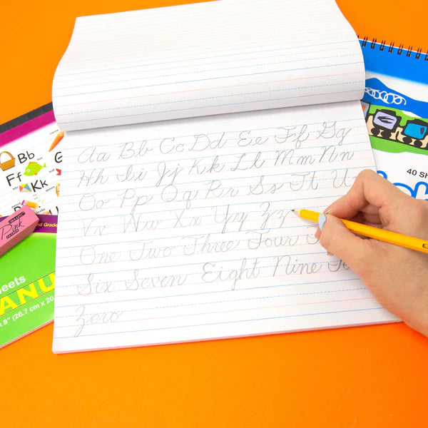 BAZIC 50 Ct. 10.5" X 8" Cursive Writing Pad Sold in 48 Units