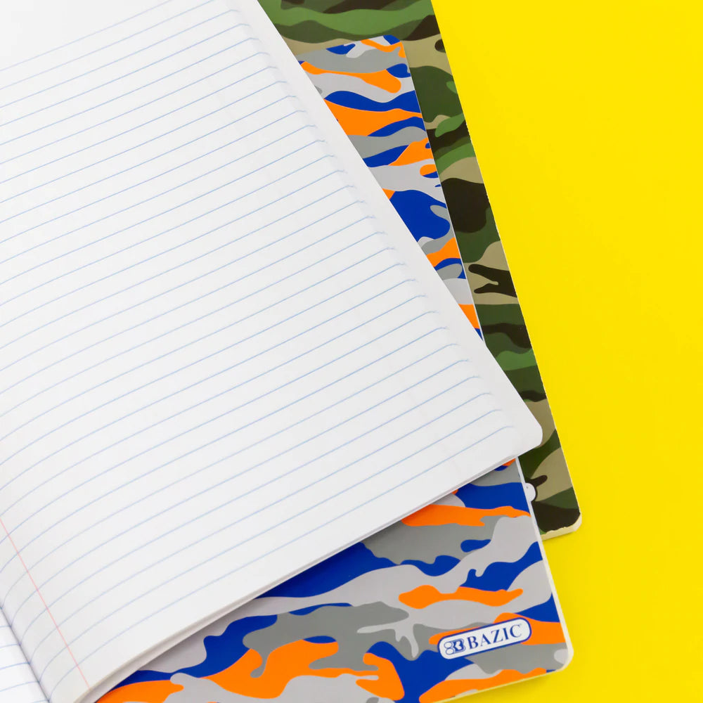 BAZIC C/R 100 Ct. Camouflage Composition Book Sold in 48 Units
