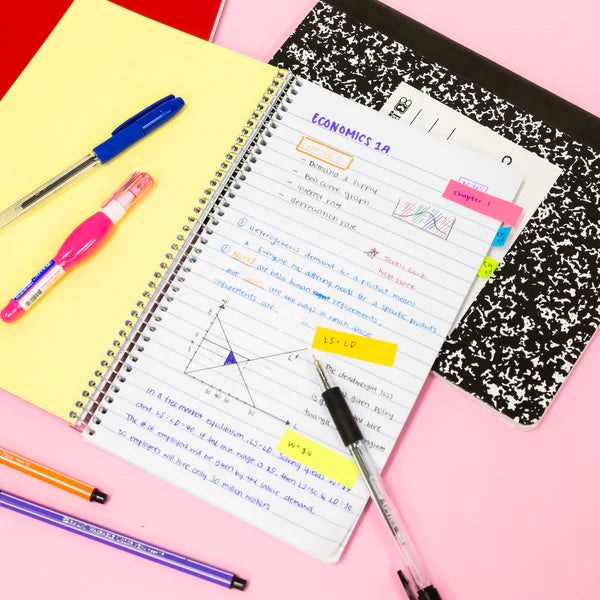 BAZIC C/R 150 Ct. 9.5" X 5.75" 3-Subject Spiral Notebook Sold in 24 Units