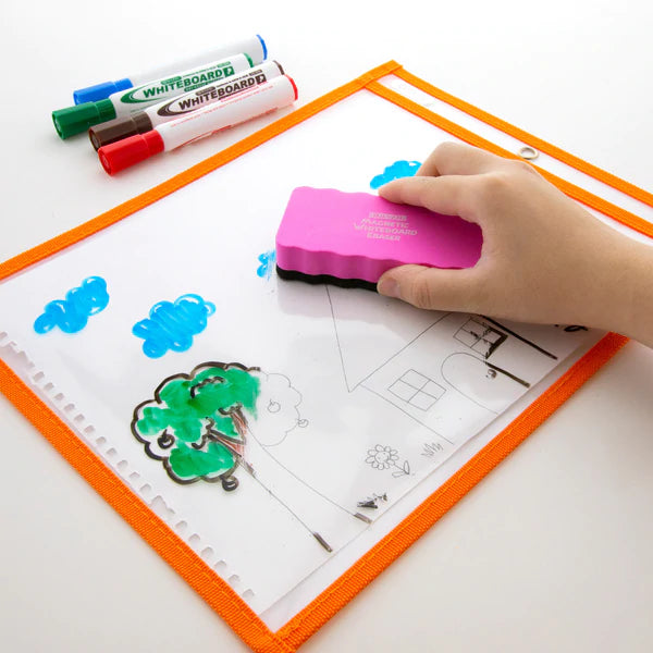 BAZIC Reusable Dry Erase Pockets Sold in 50 Units