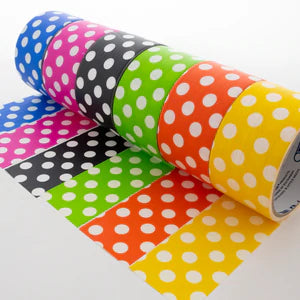 1.88" X 5 Yards Polka Dot Series Duct Tape Sold in 36 Units