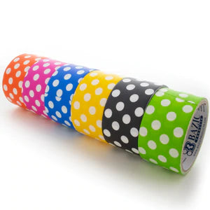 1.88" X 5 Yards Polka Dot Series Duct Tape Sold in 36 Units