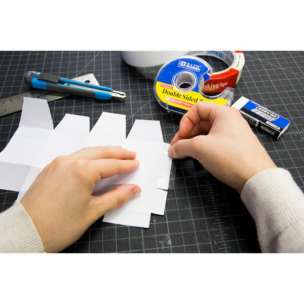 BAZIC 3/4" X 500" Double Sided Permanent Tape w/ Dispenser Sold in 24 Units