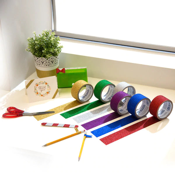 1.88" X 3 Yards Glitter Tape Sold in 36 Units