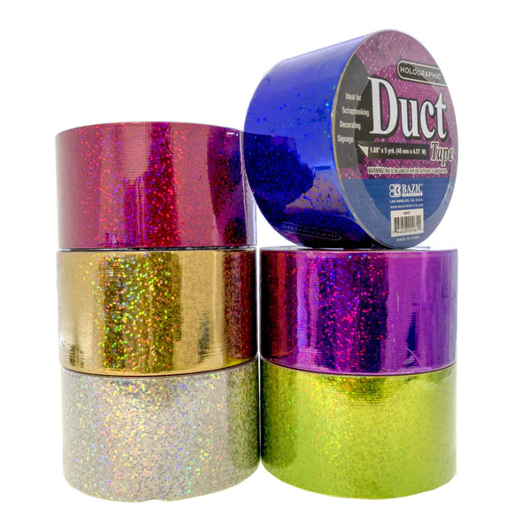 1.88" X 5 Yards Holographic Duct Tape Sold in 36 Units