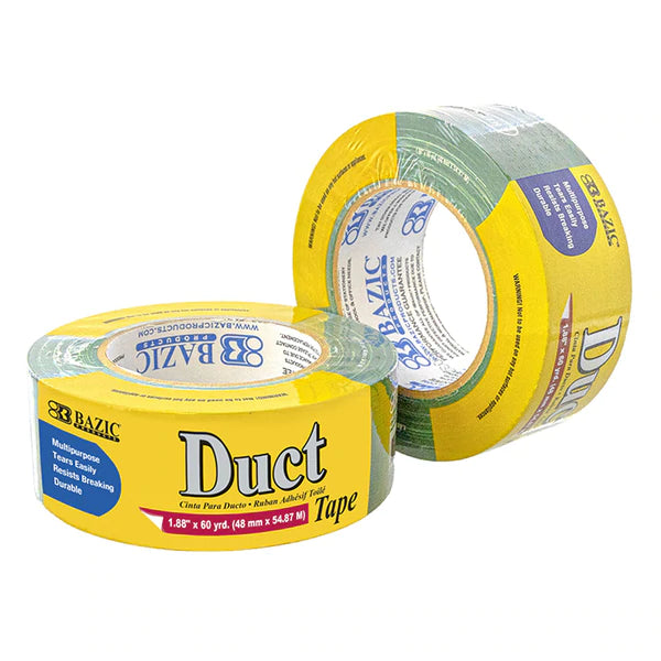 BAZIC 1.88" X 60 Yards Green Duct Tape Sold in 12 Units