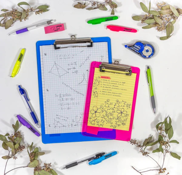 BAZIC Memo Size Plastic Clipboard w/ Low Profile Clip Sold in 24 Units