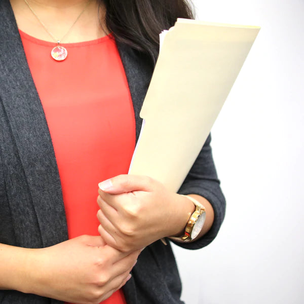 BAZIC 1/3 Cut Legal Size Manila File Folders (100/Box) Sold in 5 Units