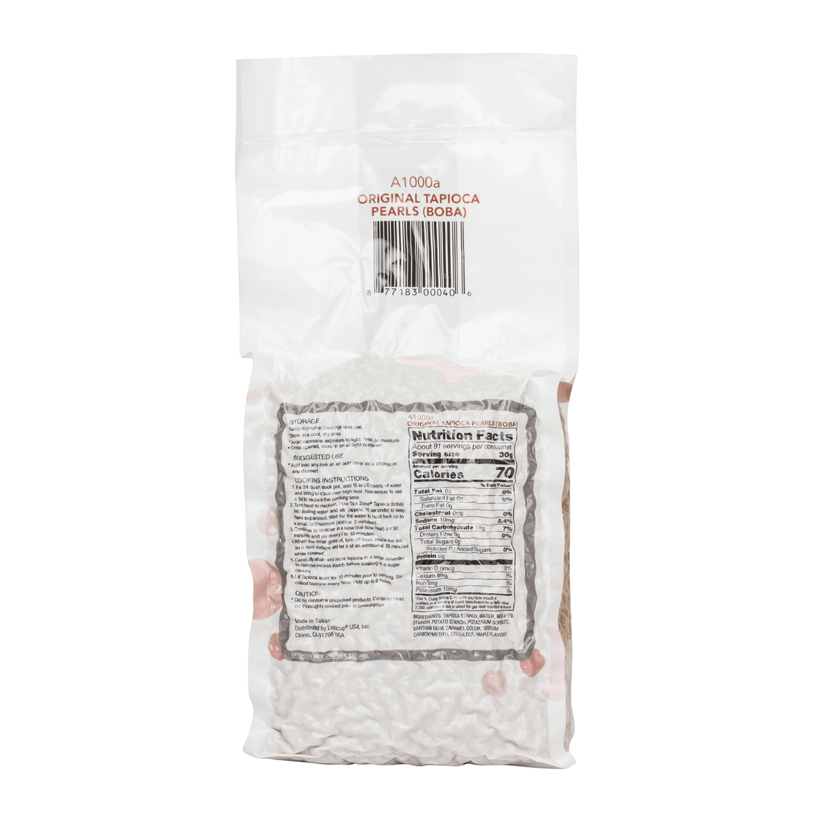 Tea Zone Original Tapioca - Case (6 bags)