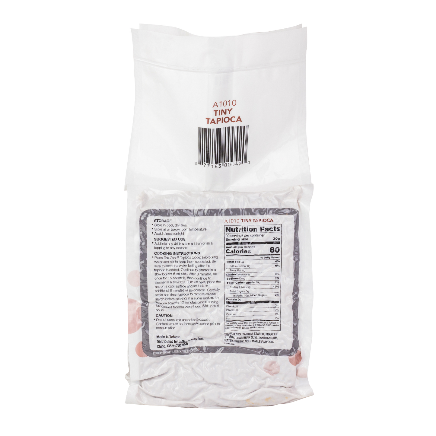 Tea Zone Tiny Tapioca Boba - Case (6 bags)