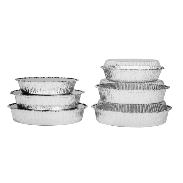 Karat 9" Round Aluminum Foil Containers, AF-CR09