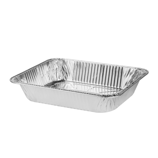 Karat Half Size Standard Aluminum Foil Deep Steam Table Pans - 100 ct