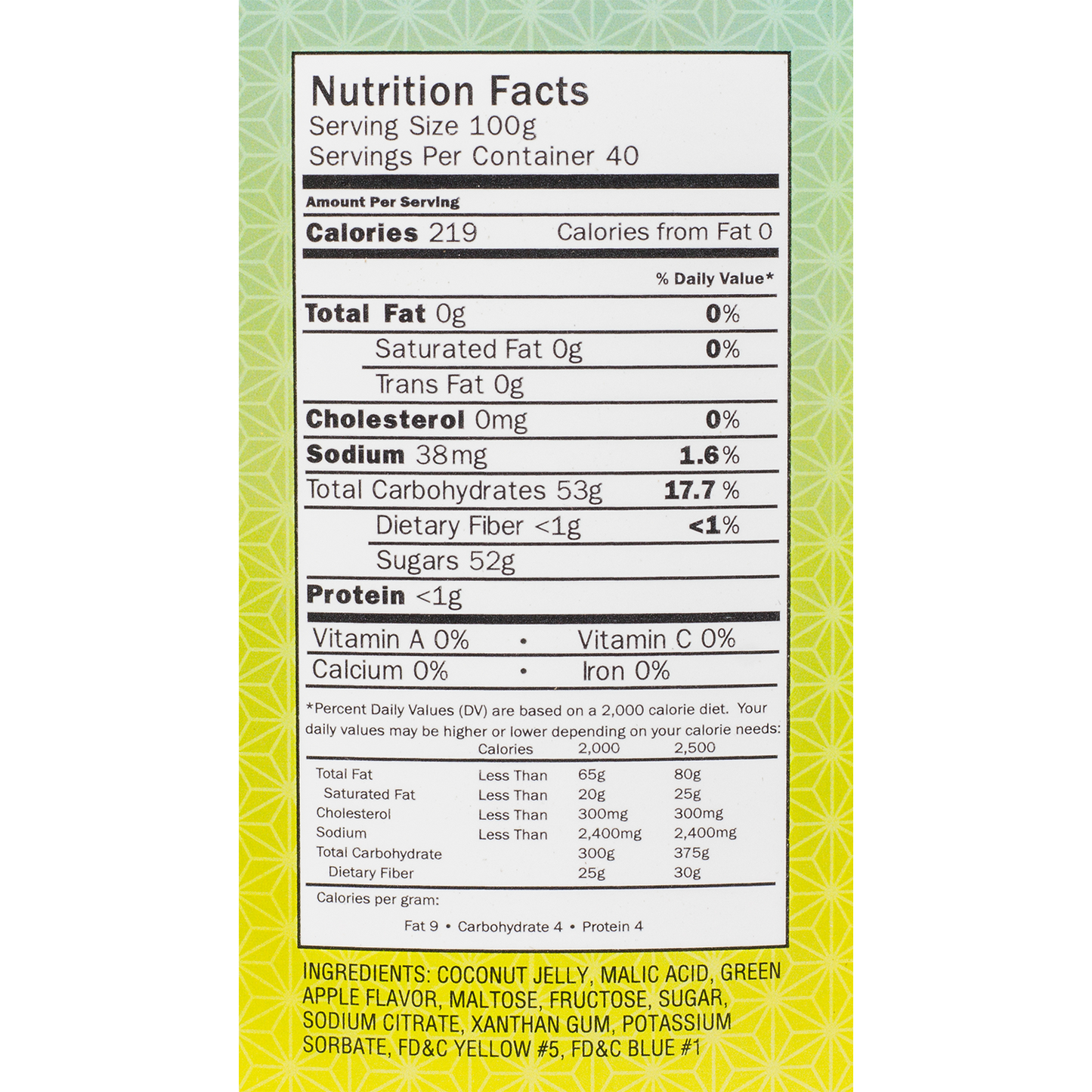 Tea Zone Green Apple Coconut Jelly (8.5 lbs) Case Of 4