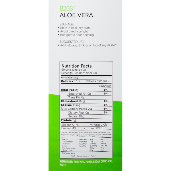Tea Zone Aloe Vera Jelly (6.6 lbs) Case Of 4