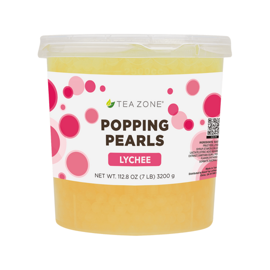 Tea Zone Lychee Popping Pearls (7 lbs) case of 4