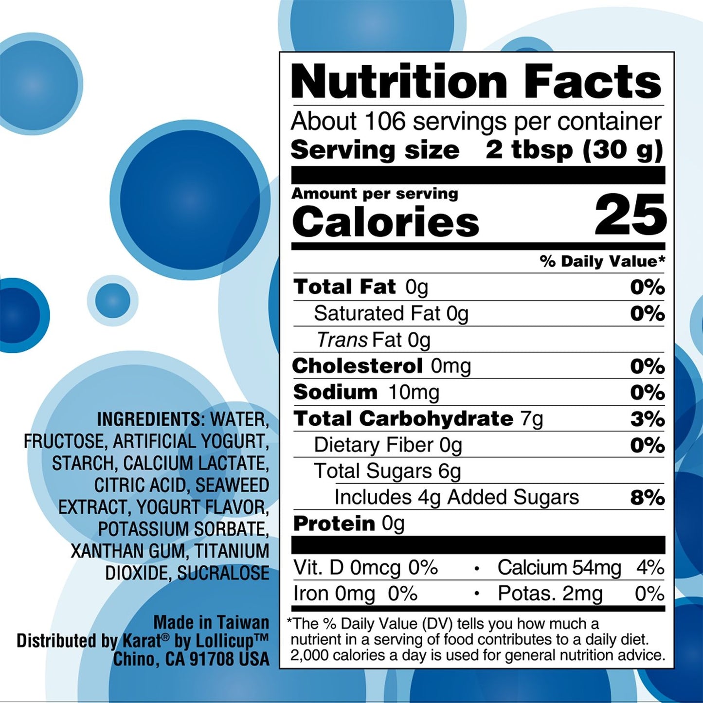 Tea Zone Yogurt Popping Pearls (7 lbs) case of 4