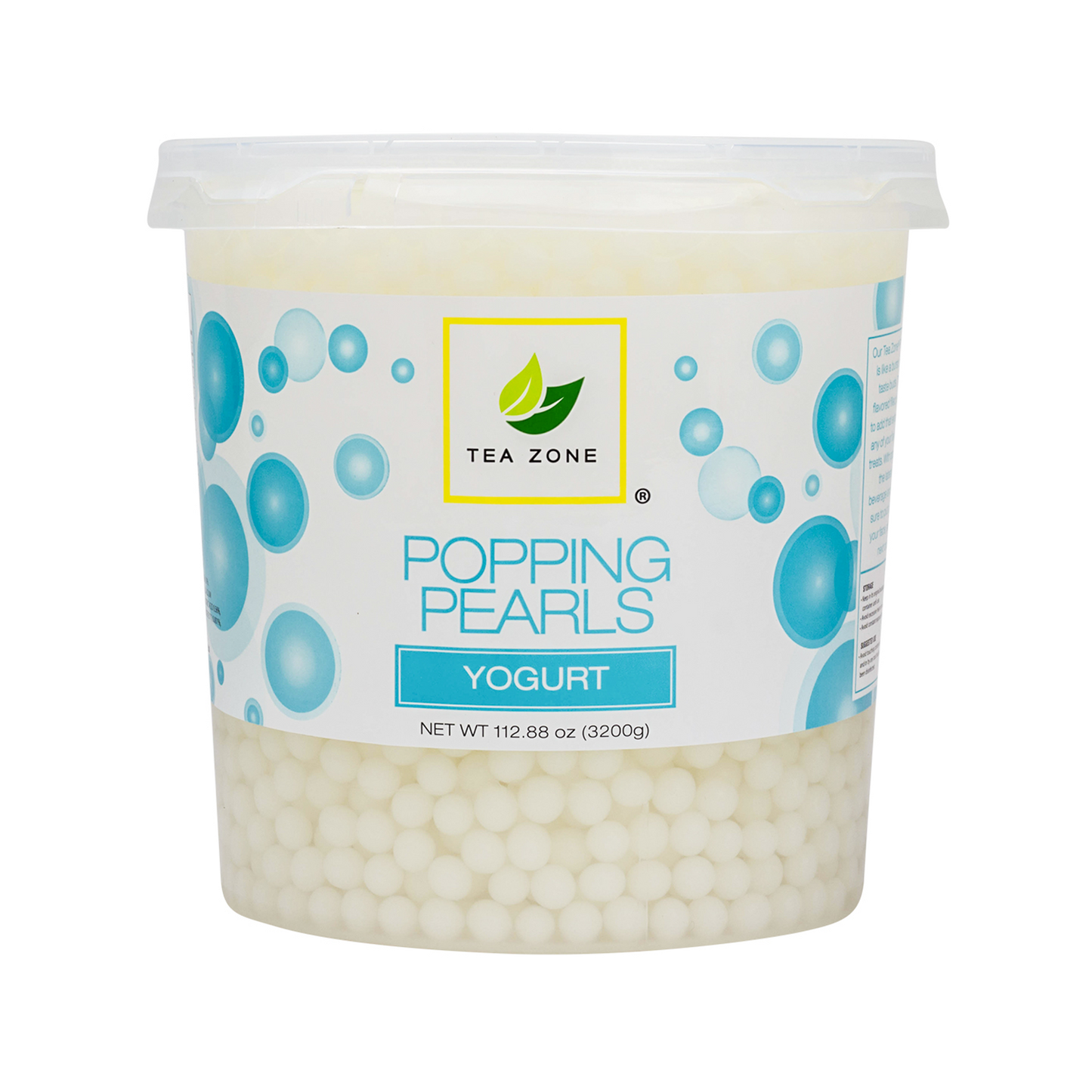 Tea Zone Yogurt Popping Pearls (7 lbs) case of 4