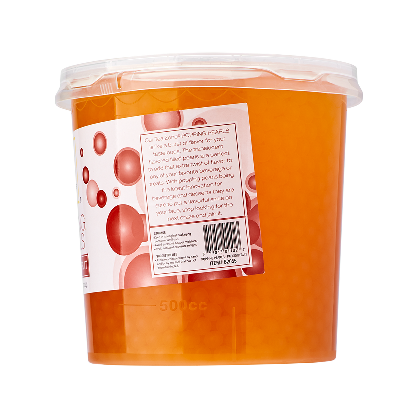 Tea Zone Passion Fruit Popping Pearls (7 lbs) Case of 4
