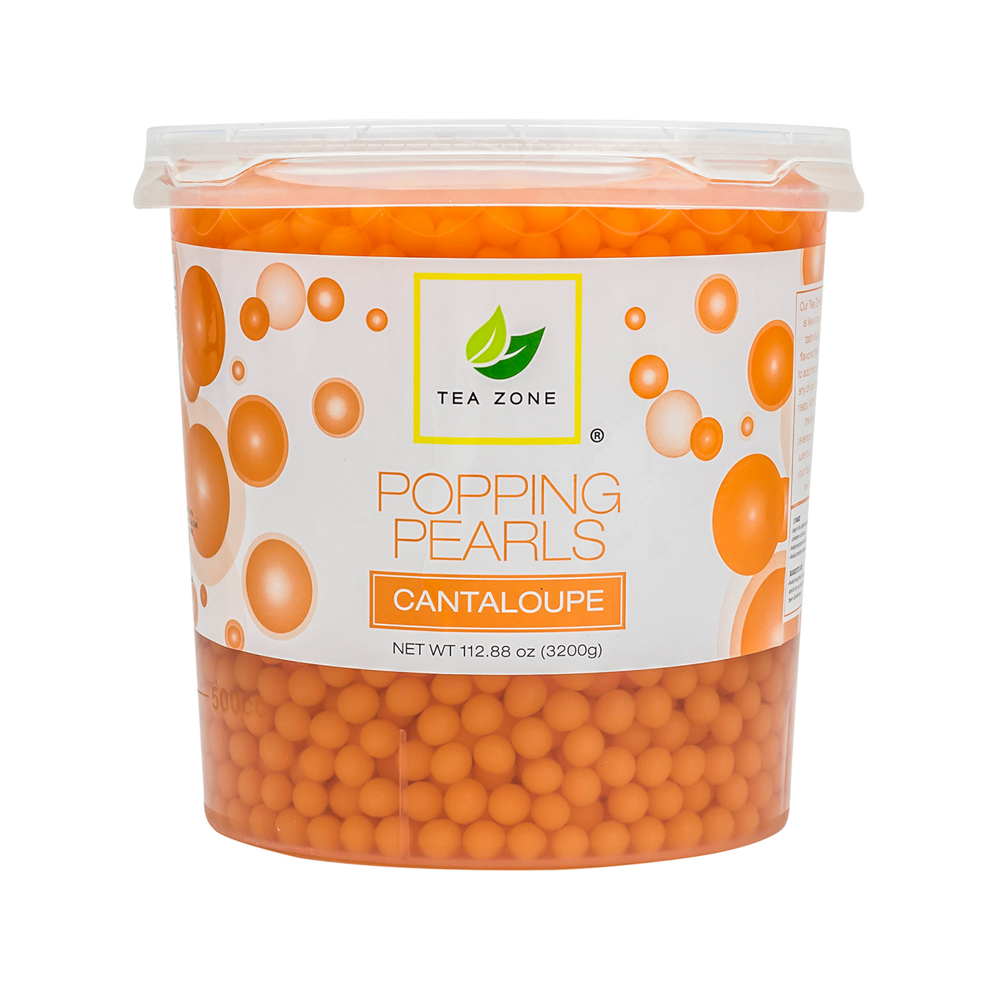 Tea Zone Cantaloupe Popping Pearls (7 lbs), B2058 Case of 4