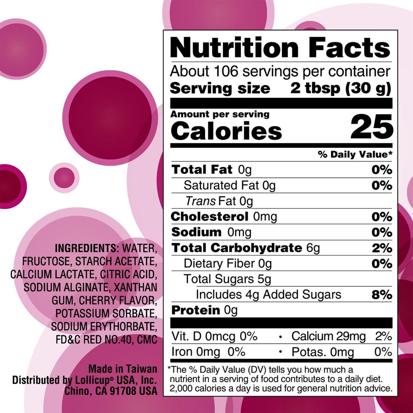 Tea Zone Cherry Popping Pearls (7 lbs) Case of 4 B2059