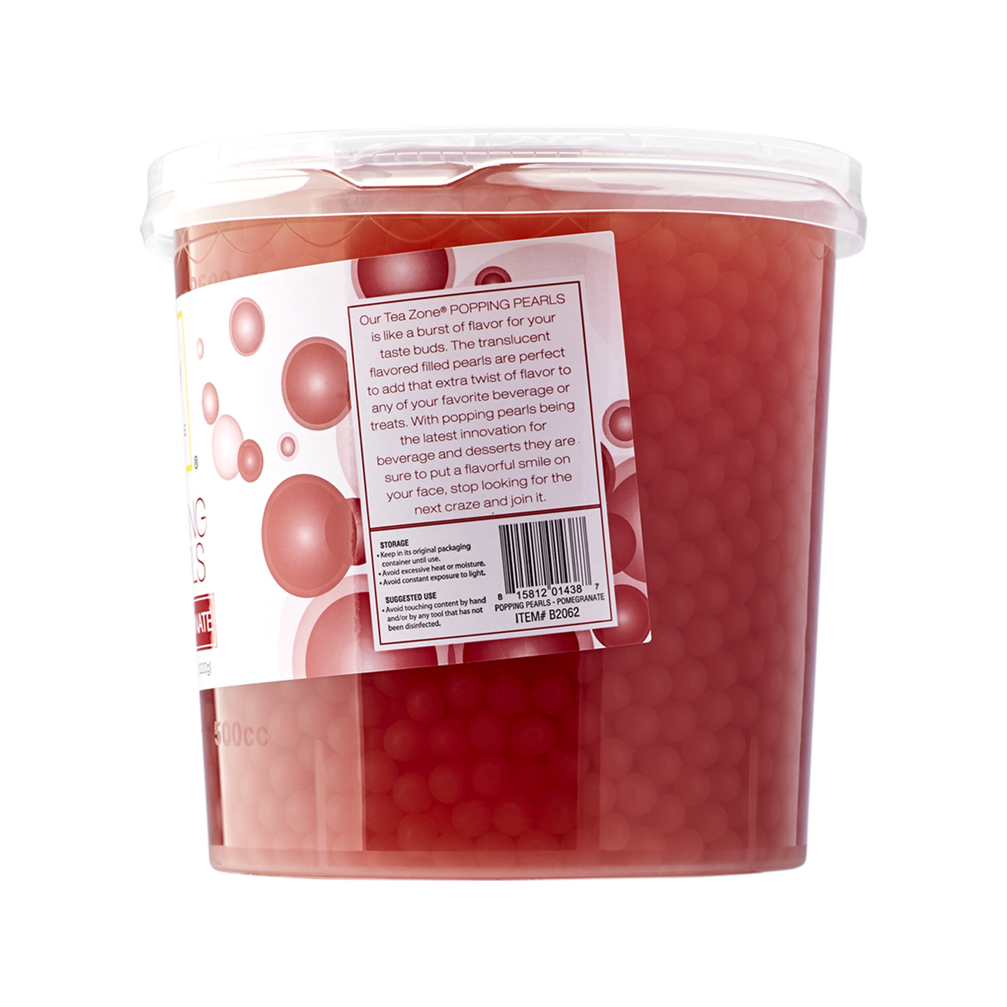 Tea Zone Pomegranate Popping Pearls (7 lbs) Case of 4 B2062