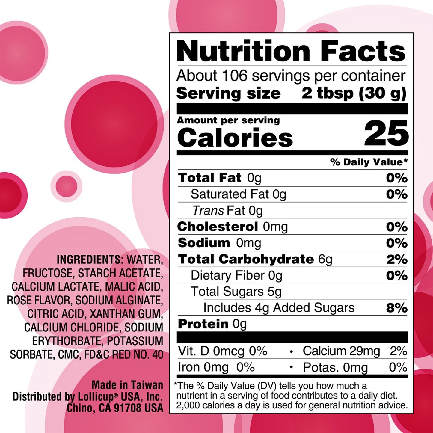 Tea Zone Rose Popping Pearls (7 lbs) Case of 4 B2068