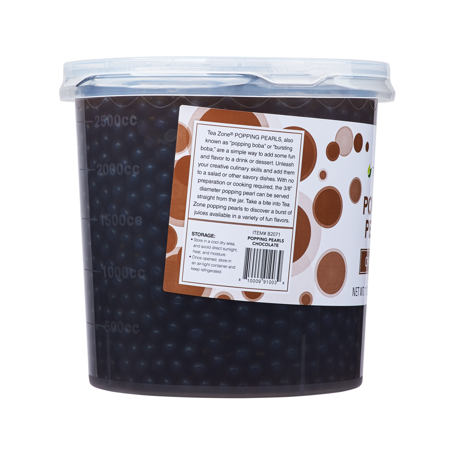 Tea Zone Chocolate Popping Pearls (7 lbs) Case of 4 B2071