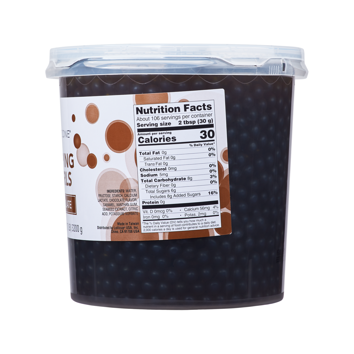 Tea Zone Chocolate Popping Pearls (7 lbs) Case of 4 B2071