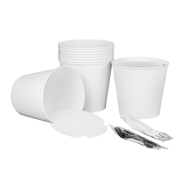 Karat 170oz Food Buckets with Paper Lids (223mm) - 150 ct