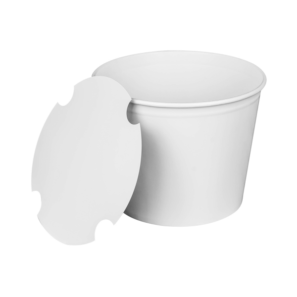 Karat 85oz Food Buckets with Paper Lids (189mm) - 180 ct